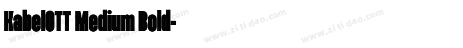 KabelGTT Medium Bold字体转换
